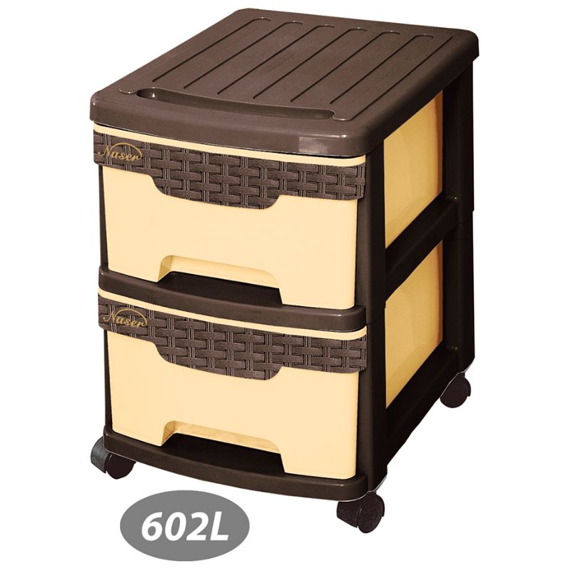 فایل دو طبقه چرخدار ناصر مدل L کد 602