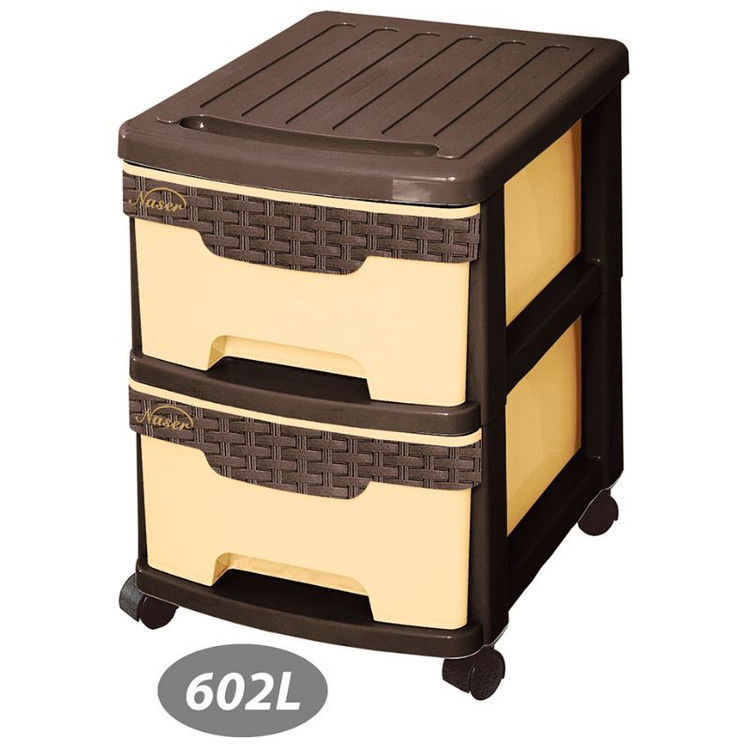 فایل دو طبقه چرخدار ناصر مدل L کد 602