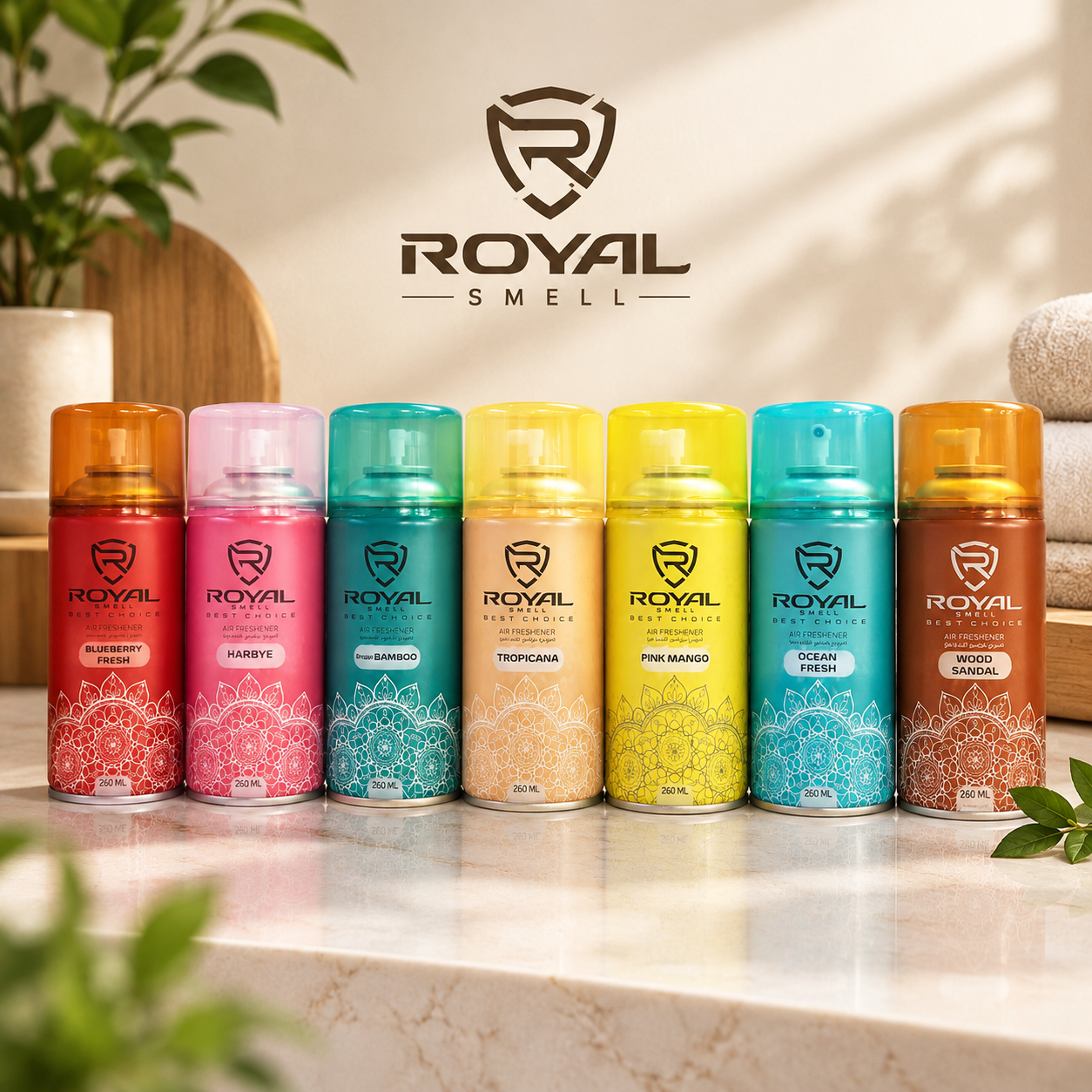 اسپری خوشبو کننده هوا ۲۶۰ میل برند ROYAL