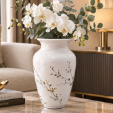 گلدان سرامیکی مدل کوزهای طرح شاخه طلا