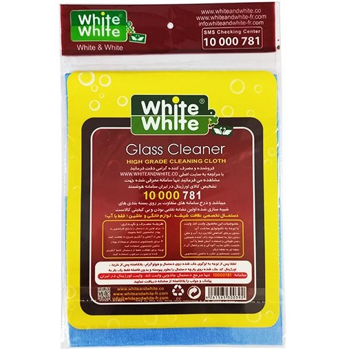 دستمال جادویی شیشه پاک کن وایت اند وایت مدل Glass Cleaner
