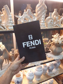 کتاب دکوراتیو باکسی مقوایی طرح FENDI | باکس دکوری بازشو مخصوص اکسسوری و دکوراسیون منزل