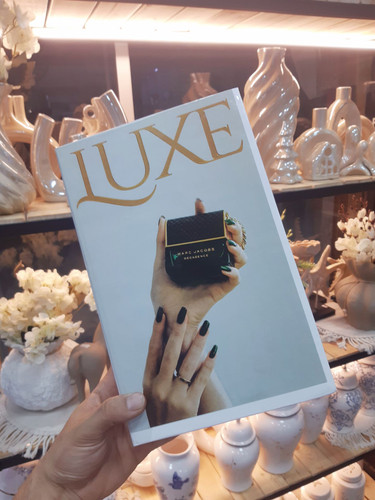 کتاب دکوراتیو باکسی مقوایی طرح LUXE | باکس دکوری بازشو مخصوص اکسسوری و دکوراسیون منزل