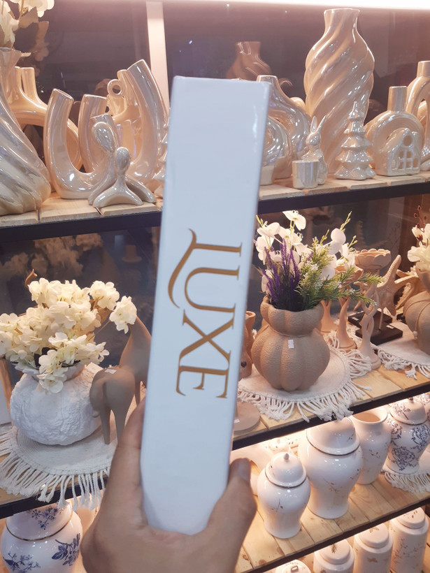 کتاب دکوراتیو باکسی مقوایی طرح LUXE | باکس دکوری بازشو مخصوص اکسسوری و دکوراسیون منزل