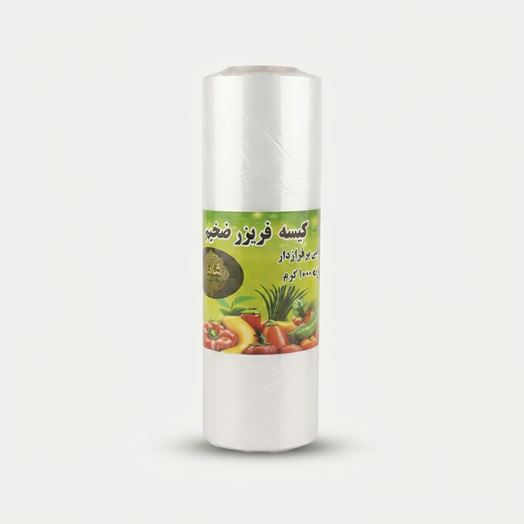 کیسه فریزر ضخیم رولی یک کیلویی شاهان